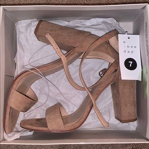 NWT A New Day Nude Heels